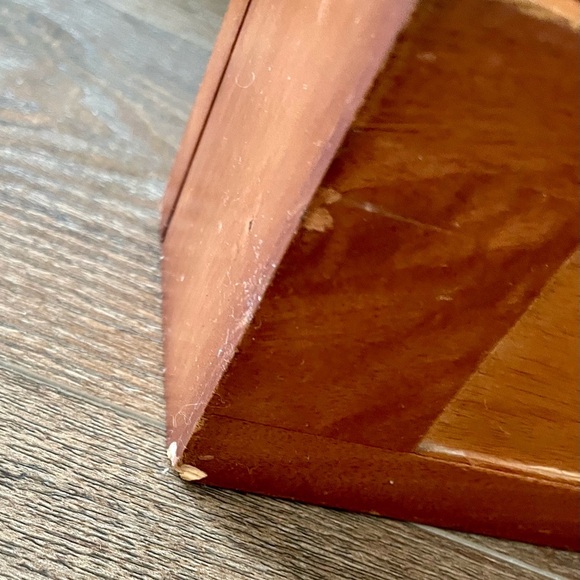 Vintage single post box mirror w 4. L 15. H 19 inch - Picture 3 of 15